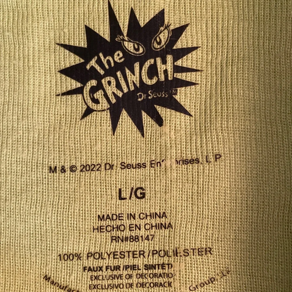 Dr. Seuss The Grinch Hooded Onsie - Picture 2 of 7